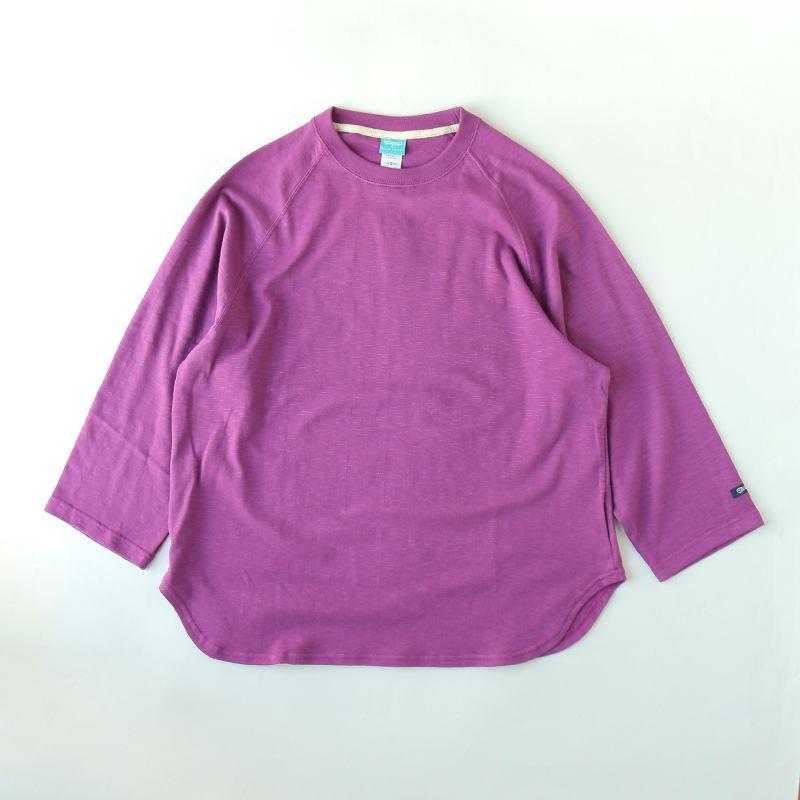 te001LT-CR34 HDCS LIGHT RAGLAN 3/4 CREW-T RASPBERRY