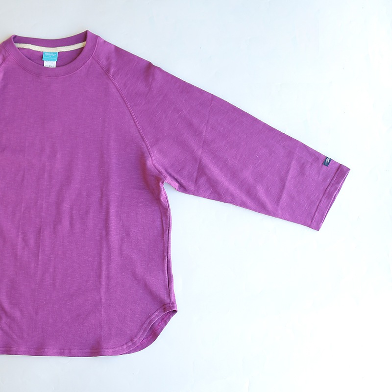te001LT-CR34 HDCS LIGHT RAGLAN 3/4 CREW-T RASPBERRY