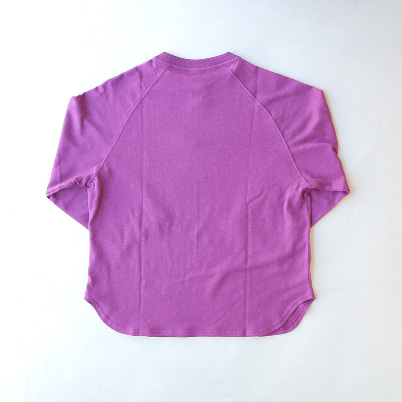te001LT-CR34 HDCS LIGHT RAGLAN 3/4 CREW-T RASPBERRY