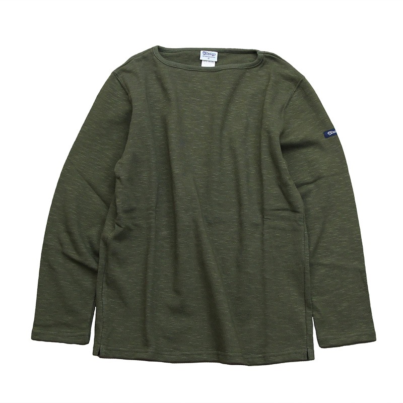 te001 HDCS BOATNECK BASQUE SHIRT MILITARY GREEN