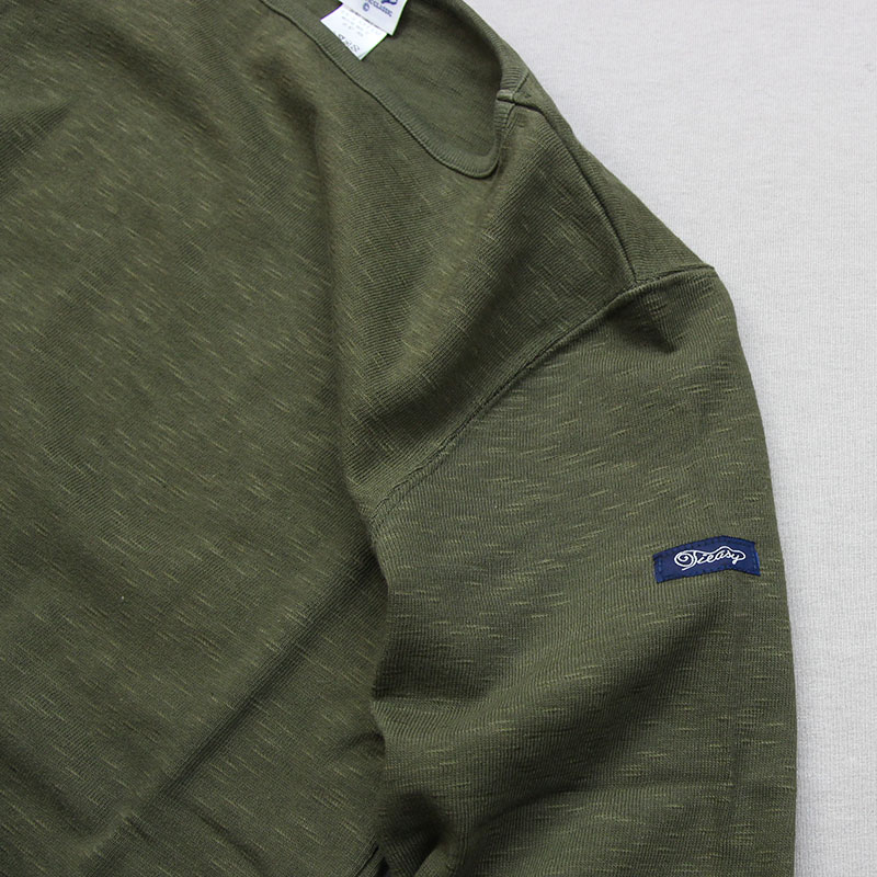 te001 HDCS BOATNECK BASQUE SHIRT MILITARY GREEN