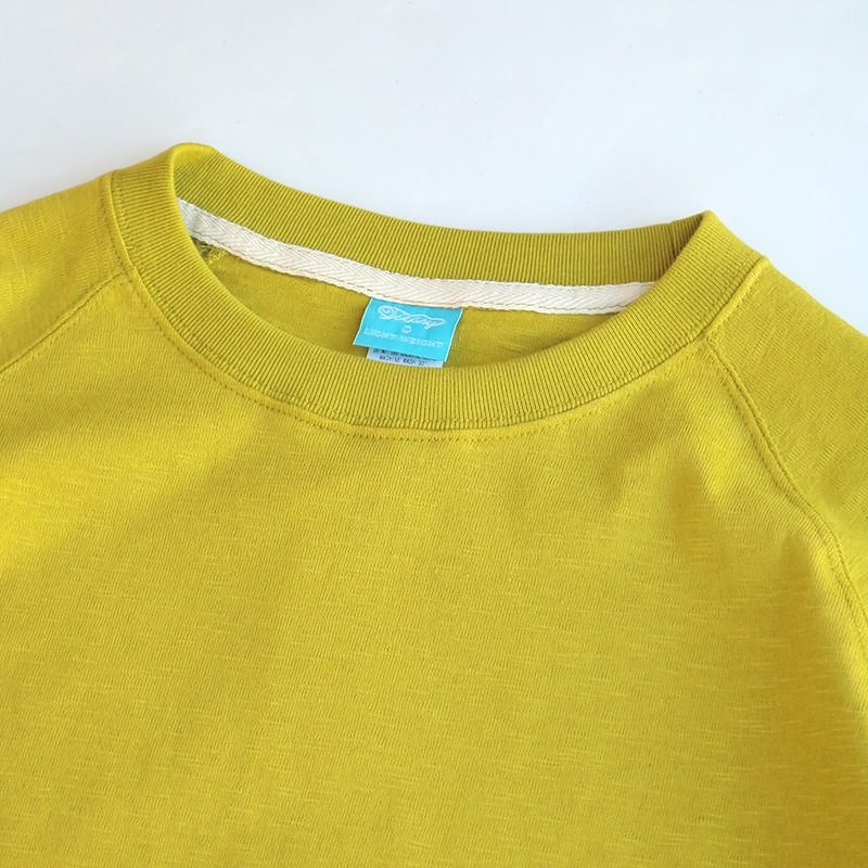 te001LT-CR34 HDCS LIGHT RAGLAN 3/4 CREW-T LIME