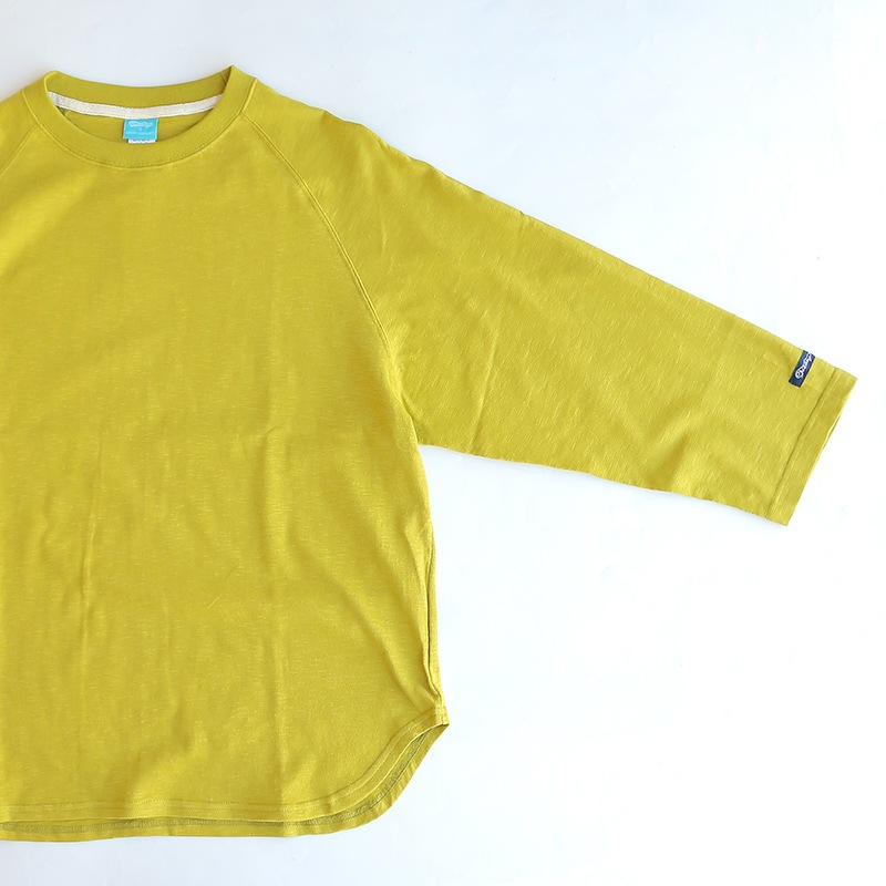 te001LT-CR34 HDCS LIGHT RAGLAN 3/4 CREW-T LIME