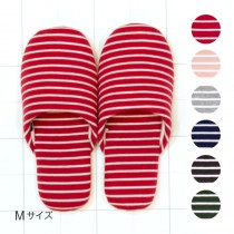 スリッパ　ソフトボーダー Mサイズ  if HOME ※6色有