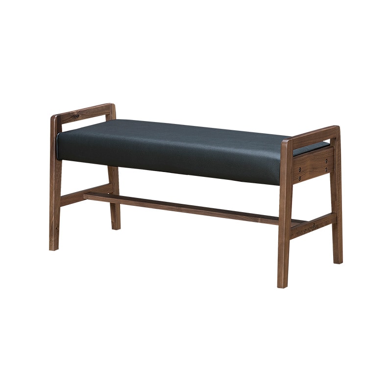 ベンチ（if NEST）SAMANTHA3 100 WN/BK【大型商品配送】 幅100cm ◇の