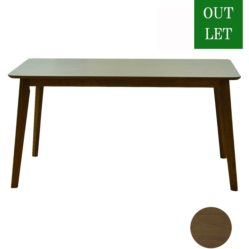 ダイニングテーブル SANTANA 135 DT WN 【大型商品配送】の通販｜東京