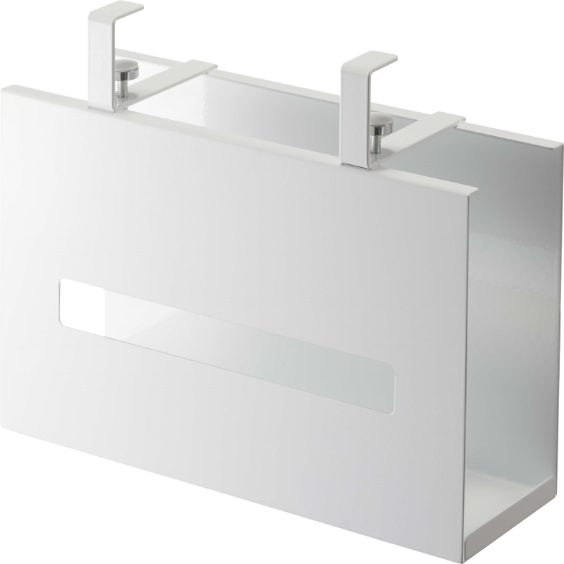 ペーパーホルダー 洗面台 ホテル 事務所 ステンレス おしゃれ シンプル tower/タワー＞ 洗面戸棚下ペーパーボックスホルダー ホワイト