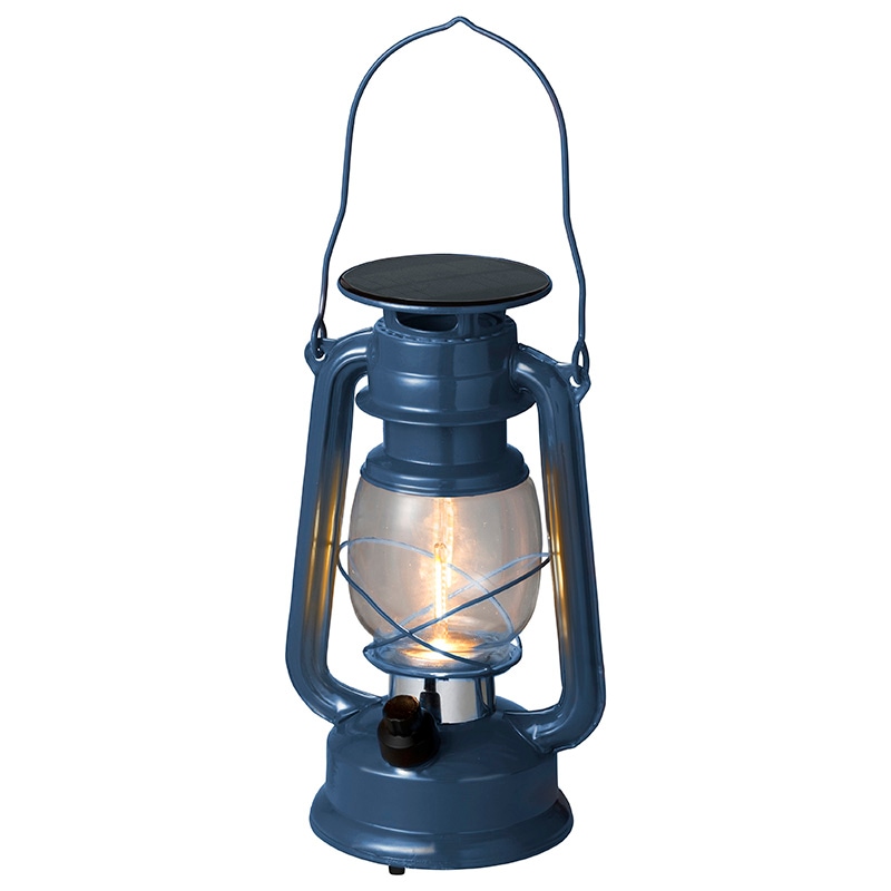 あかりクラシック ルミエールランタン ブルーグレー 約幅15cm×奥行11.7