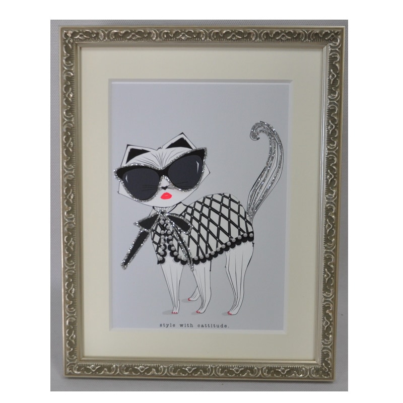 猫　イラスト　インテリア　原画 3271ae8d9508341afa9d30d4582bdd