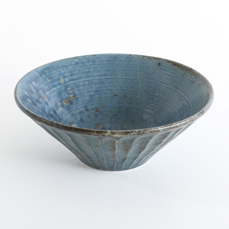 深鉢 わび紺ねず しのぎ 4-979の通販｜東京インテリア公式通販