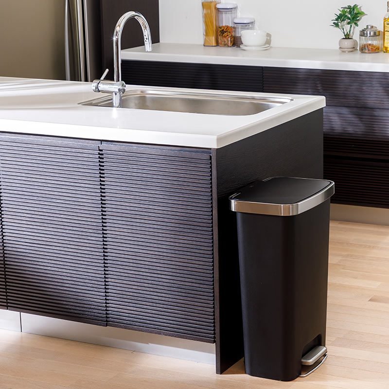 ステップビン HANA 45L BLACK if homeの通販｜東京インテリア公式通販