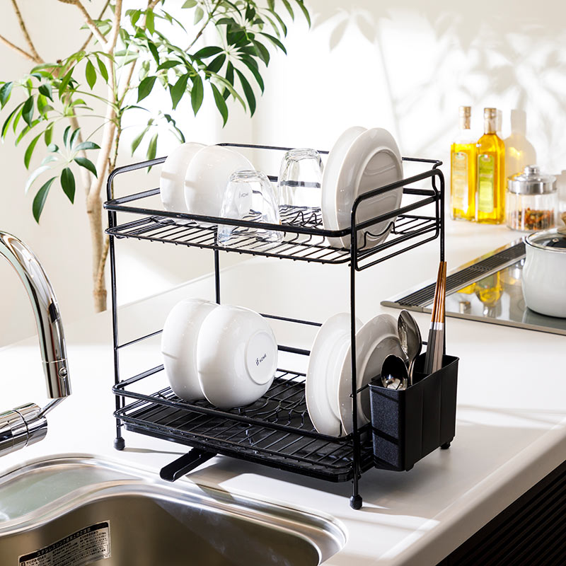 2段水切り Andy 2ダン BK の通販｜東京インテリア公式通販
