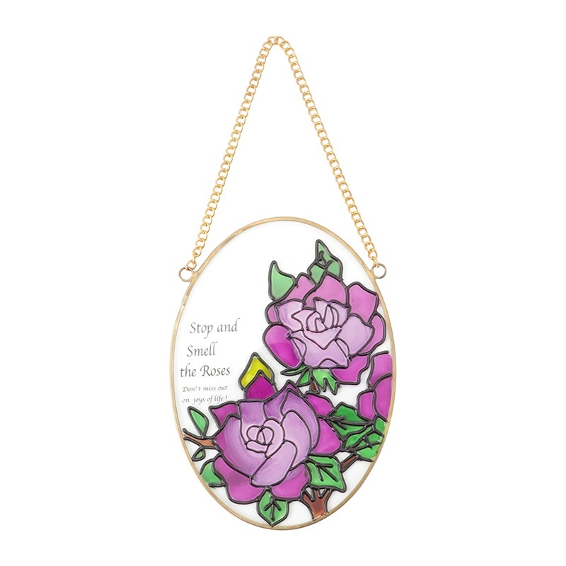 サンキャッチャー♡「ピーチピンクとインカローズ♡」 サン