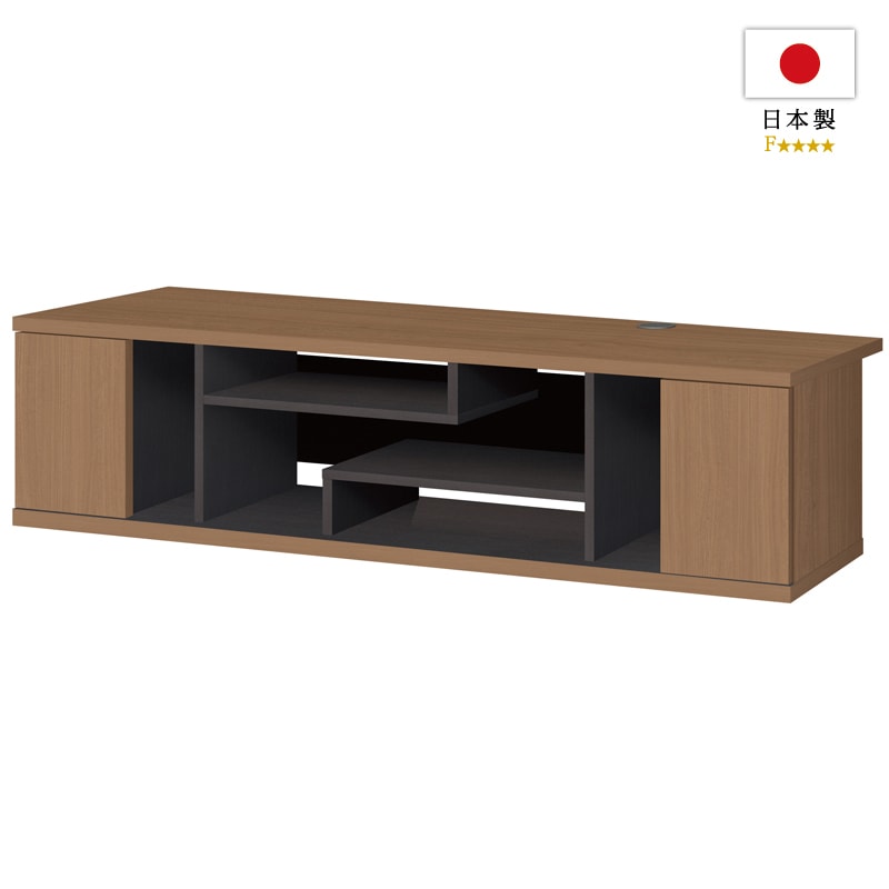 東京インテリア【テレビボード 幅160×奥行45×高さ34】ブラック