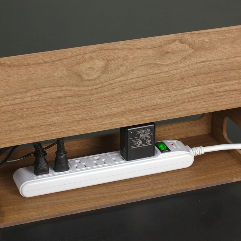 東京インテリア 電源付きカップボード 幅140cm ブラック 【公式通販】