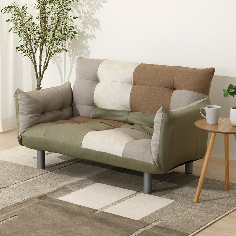 カウチソファ カワイイパッチワークソファ if HOME【宅配便でのお届け