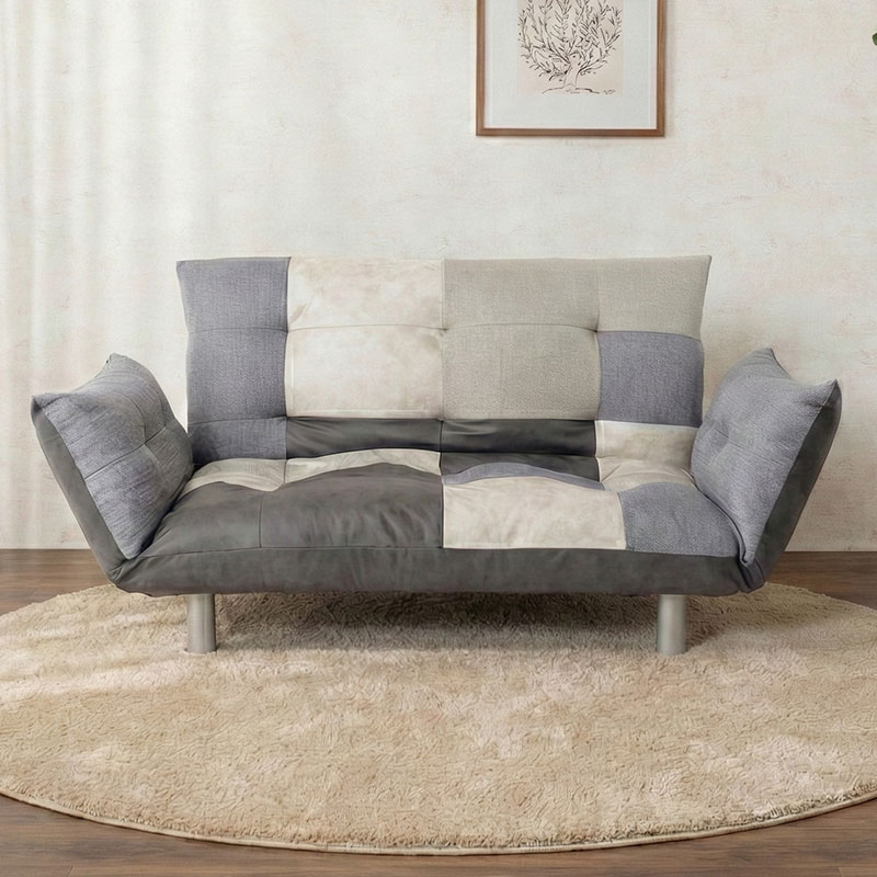 パッチワークデザイン カウチソファ 4人掛け パッチワークデザイン カウチソファ 4人掛け パッチワークデザイン