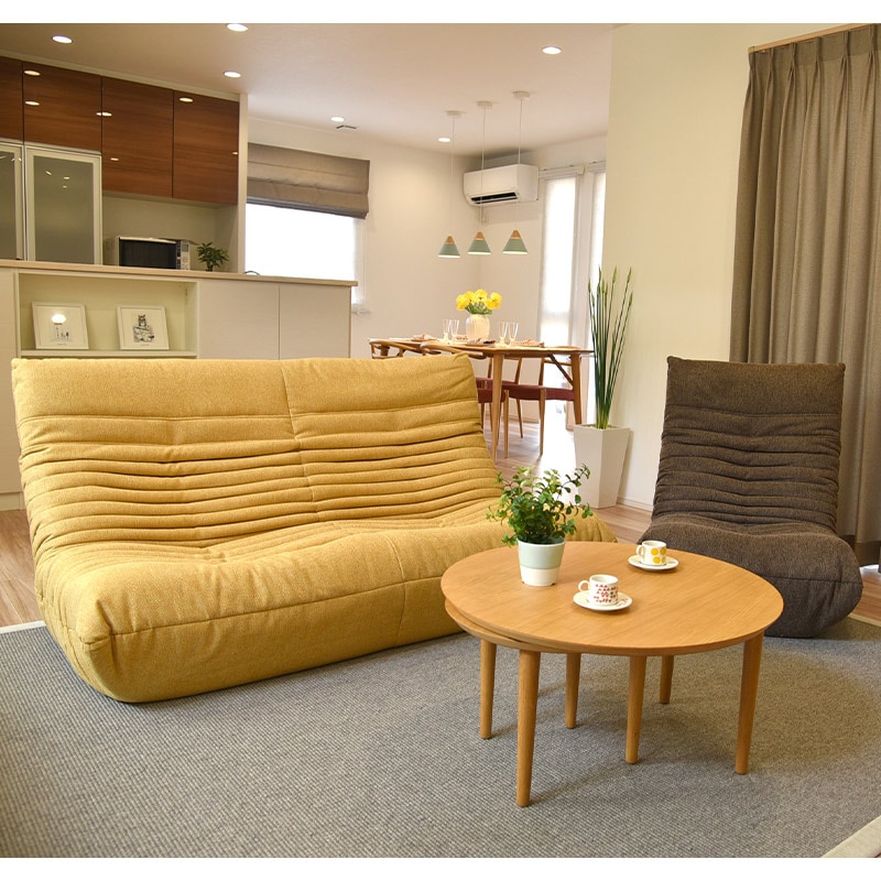 2人掛ソファ ワッフル2P【大型商品配送】の通販｜東京インテリア