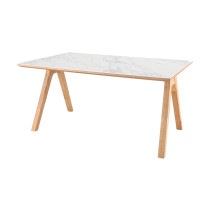 セラミックテーブル ジェネス WH/LBR ※2サイズ有【大型商品配送】