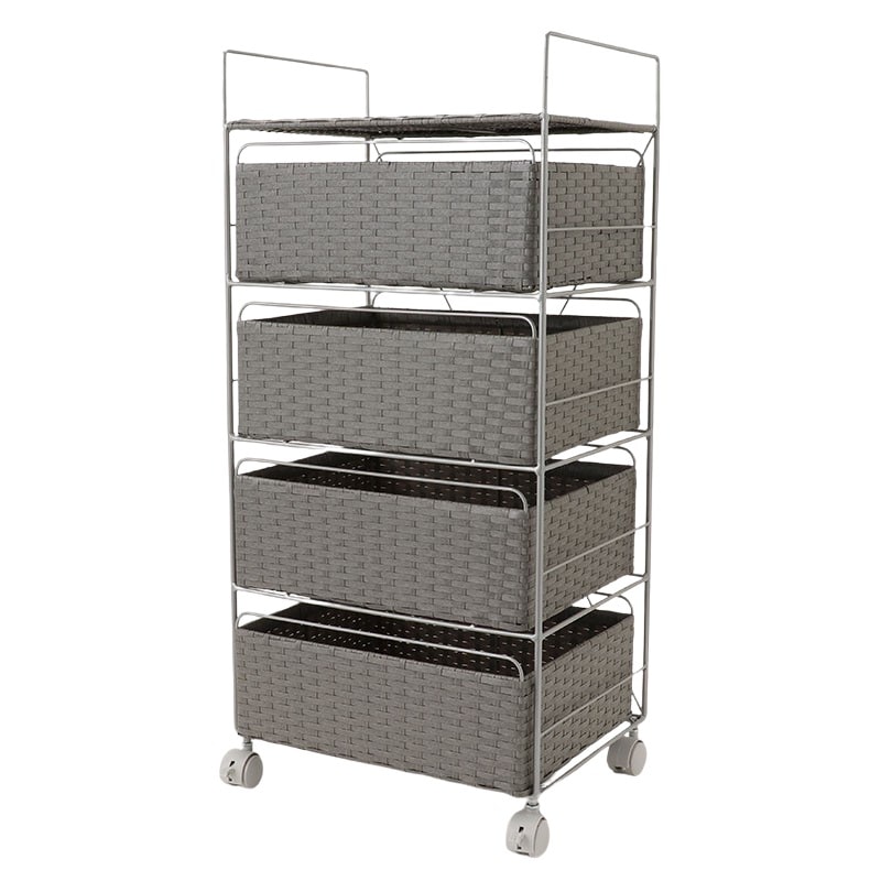 ランドリーラック RAN-2435 4段 【お客様組み立て商品】の通販