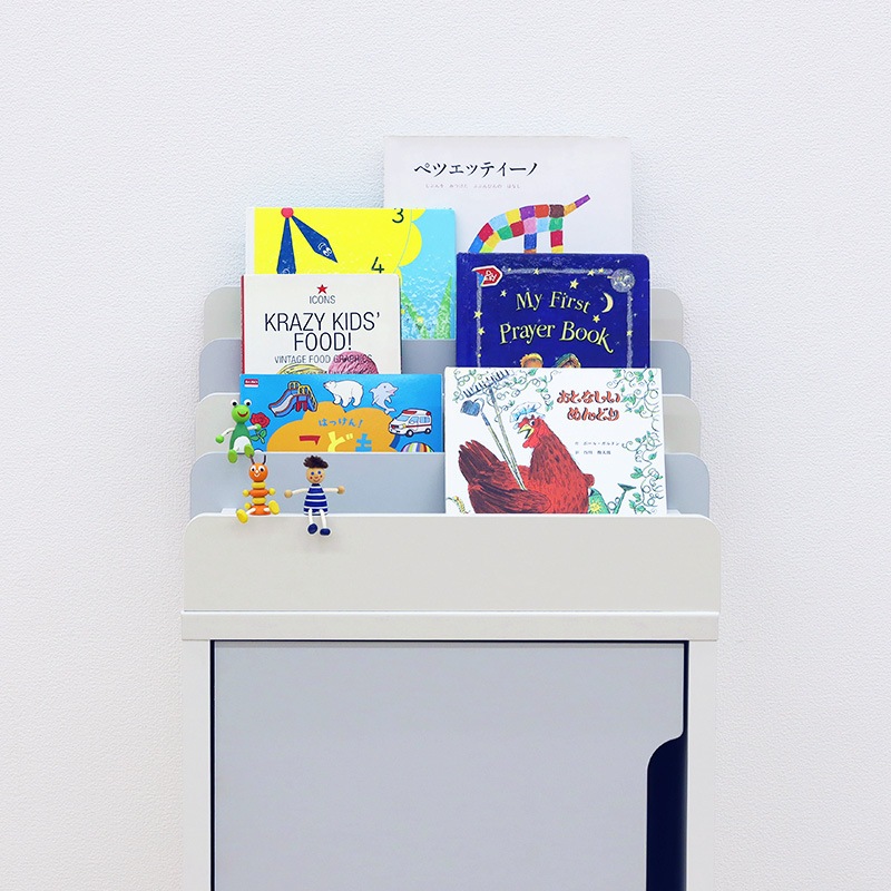 絵本ラック(ハーフ) ママチャーム IF MMC-2545BS IV【お客様組立商品