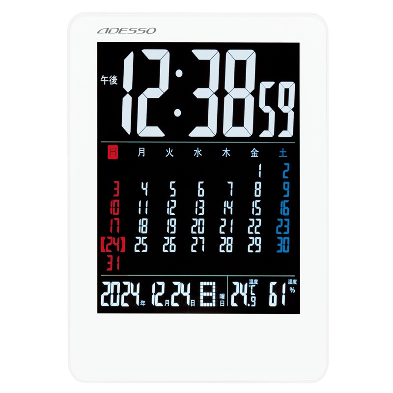 カラーカレンダー電波時計 NA-945の通販｜東京インテリア公式通販