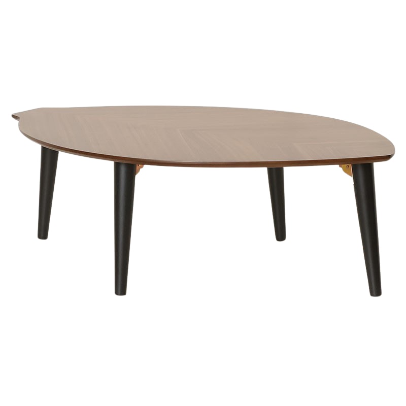 センターテーブル リーフ 120折れ脚テーブル BR【大型商品配送】の通販