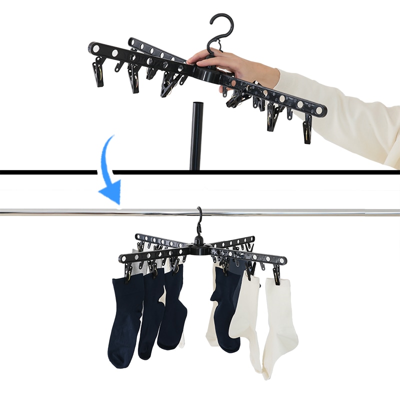 パラソルハンガー if Andy 3段パラソル04-004-3 BK【お客様組立商品