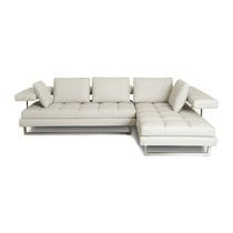 カウチソファ（ワンアームR・カウチL） ISOLA2 0071AM1-4RA 9425 LGY+0071AM1-LXLW 9425 LGY Orvieto 総本革(厚革1.3ミリ) KELVIN GI