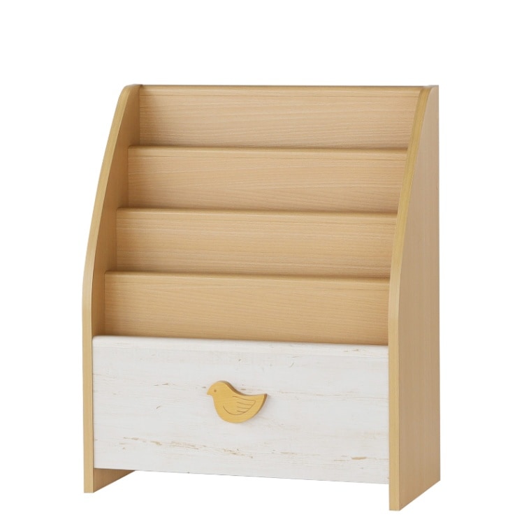 白井産業/ランドキッズ 絵本ラック/LAK-7055BSB 収納 子供用 絵本棚 LAK-7055BSB 白井産業 キッズ収納 3段 ラック | ホームセンター