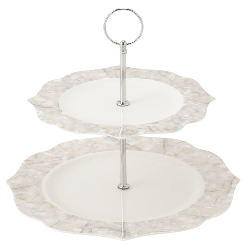 ケーキスタンド IF marble 22/28cm【お客様組立商品】の通販