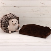 ぬいぐるみとケット HEDGEHOG BLANKET BR【if Home】