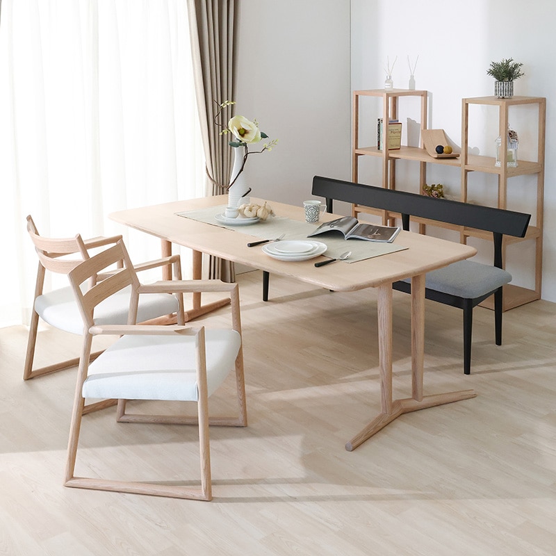 ダイニング4点セット Mys テーブル TJT-LD189065-B ONC + アームチェア