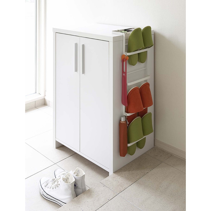 スリッパラック 引っ掛け式スリッパラックWH タワー【お客様組立