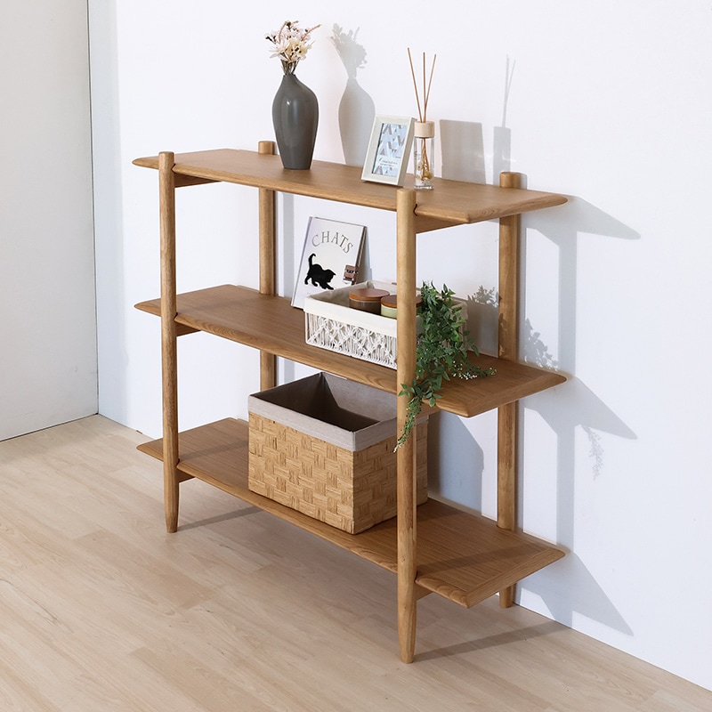 &コネクト ウッドシェルフラック CN-80134WH+CN-8040WH×3＋CN-P90WH+CN