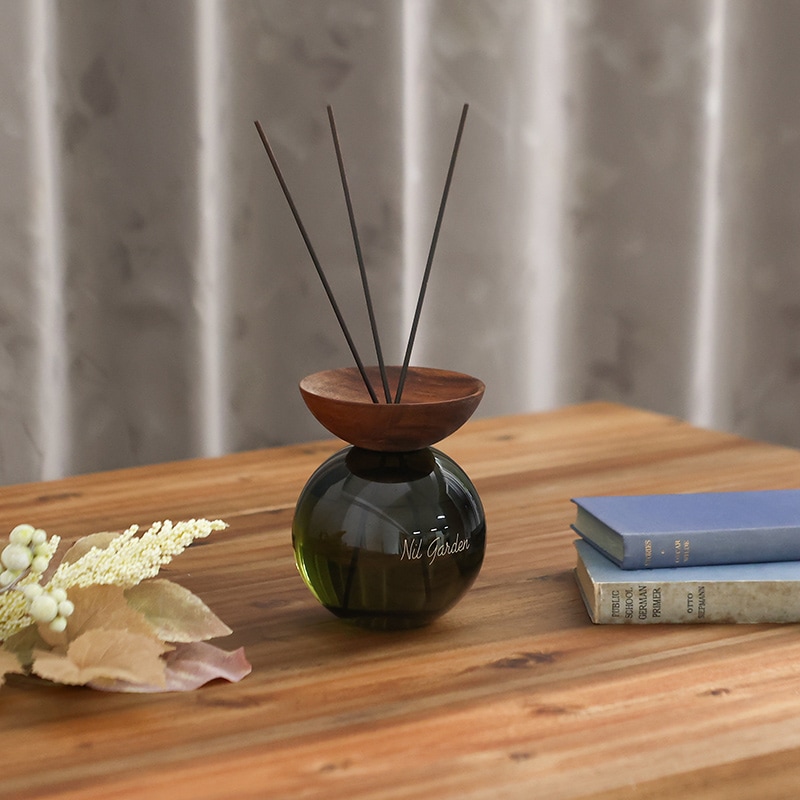 次回入荷未定】リードディフューザー IF CIAWOOD ROUND NILGARDEN GN