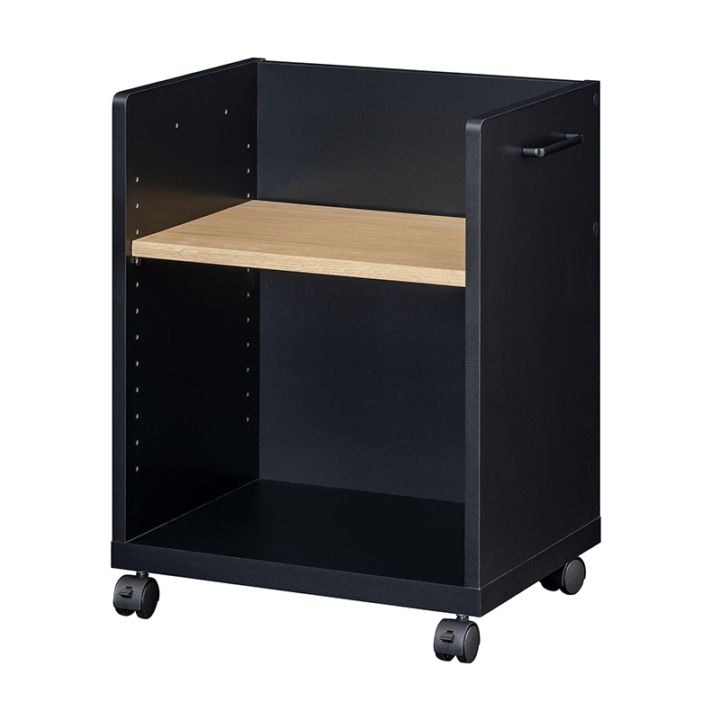 デスクワゴン オフィスコ2 OBK-6045P BK 白井産業【お客様組立商品