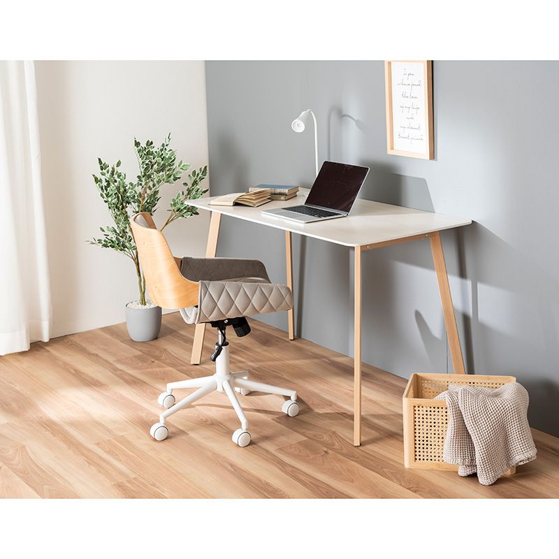 木製デスク IF Desk tiny 3707 WH【お客様組立商品】の通販