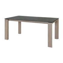 セラミックテーブル VEINWOOD BK+脚 VEINWOOD2 FRAME ASHGY【大型商品配送】