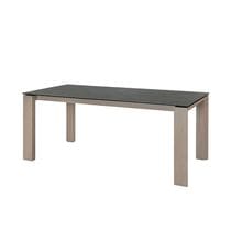 セラミックテーブル VEINWOOD 180TOP BK+脚 VEINWOOD2 180FRAME ASHGY【大型商品配送】