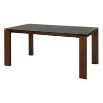 セラミックテーブル VEINWOOD TOP BK+脚 VEINWOOD2 FRAME WN【大型商品配送】