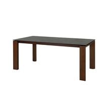 セラミックテーブル VEINWOOD 180TOP BK+脚 VEINWOOD2 180FRAME WN【大型商品配送】