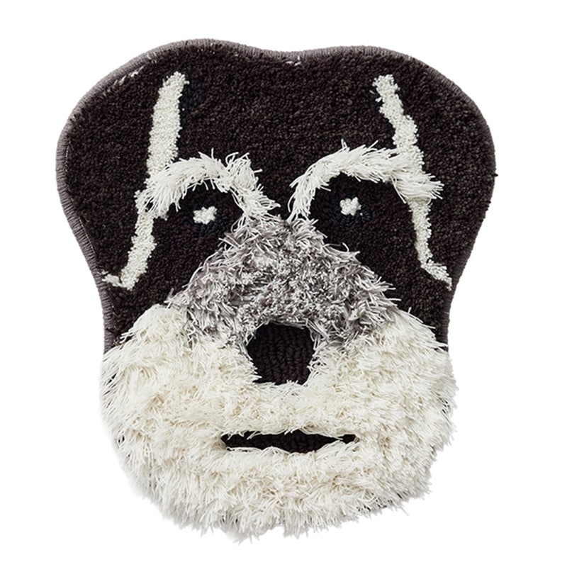 アクセントマット イヌカオ シュナウザー BSの通販｜東京インテリア