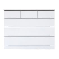ローチェスト　SARA 110-4 WH【大型商品配送】