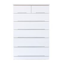 ハイチェスト SARA 80-6 WH【大型商品配送】