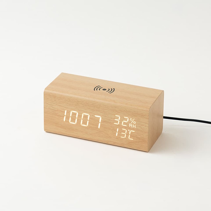 クロック(置き) cocomoku 置くだけスマホ充電 【hibi.】の通販｜東京