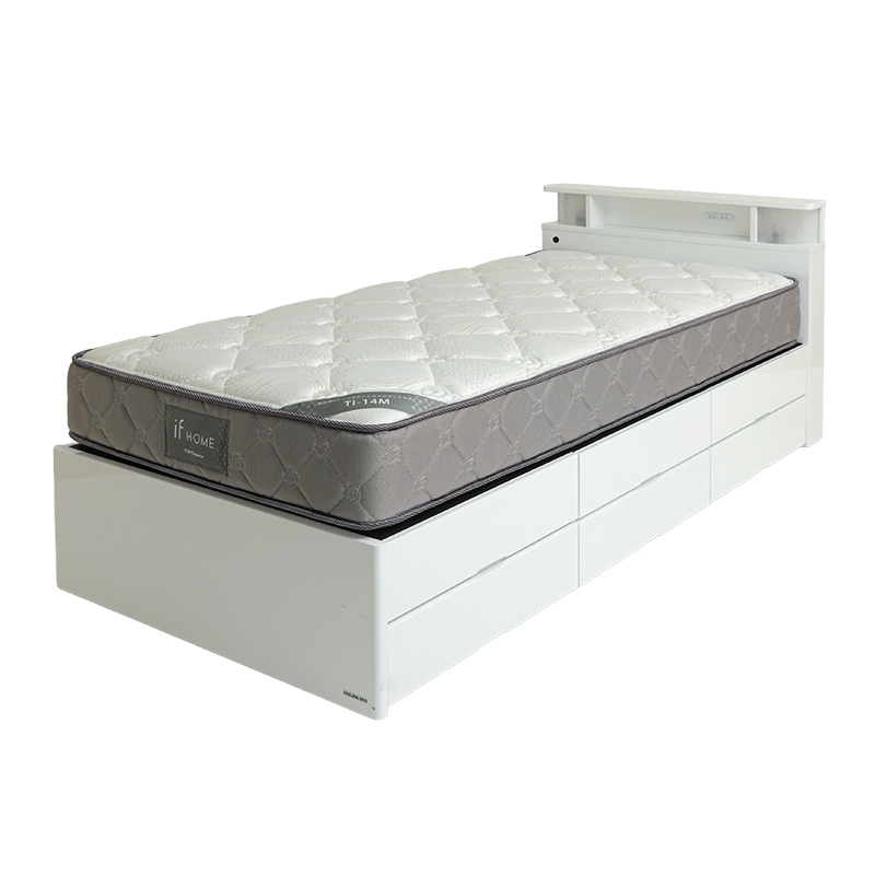 東京23区配送無料✨シングルベッド　フレーム+マットレス　チェスト　美品 東京23区配送無料✨シングルベッド フレーム+マットレス チェスト 美品