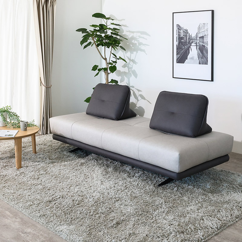 ソファセット LUTIE sofa SAND-CGY/LGY＋LUTIE cushion SAND-CGY