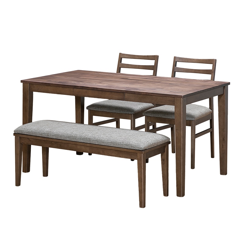 ダイニング4点セット SANTANA テーブル135DT WN + チェアDC N.BR/BR +