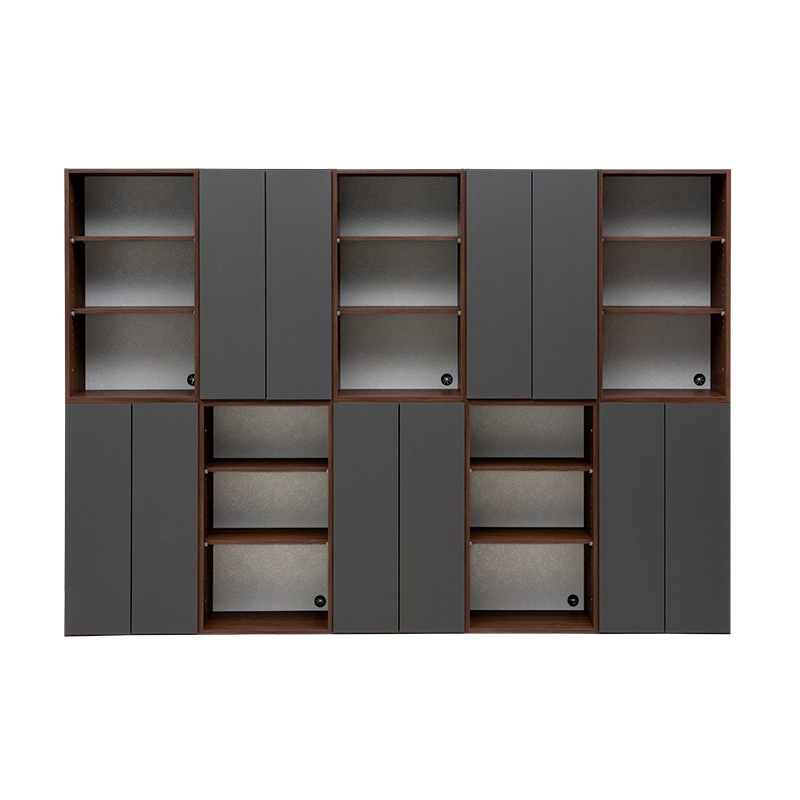 ユニットシェルフセット タプリ60OP BR x5 + 60扉 BR/DGY x5【大型商品